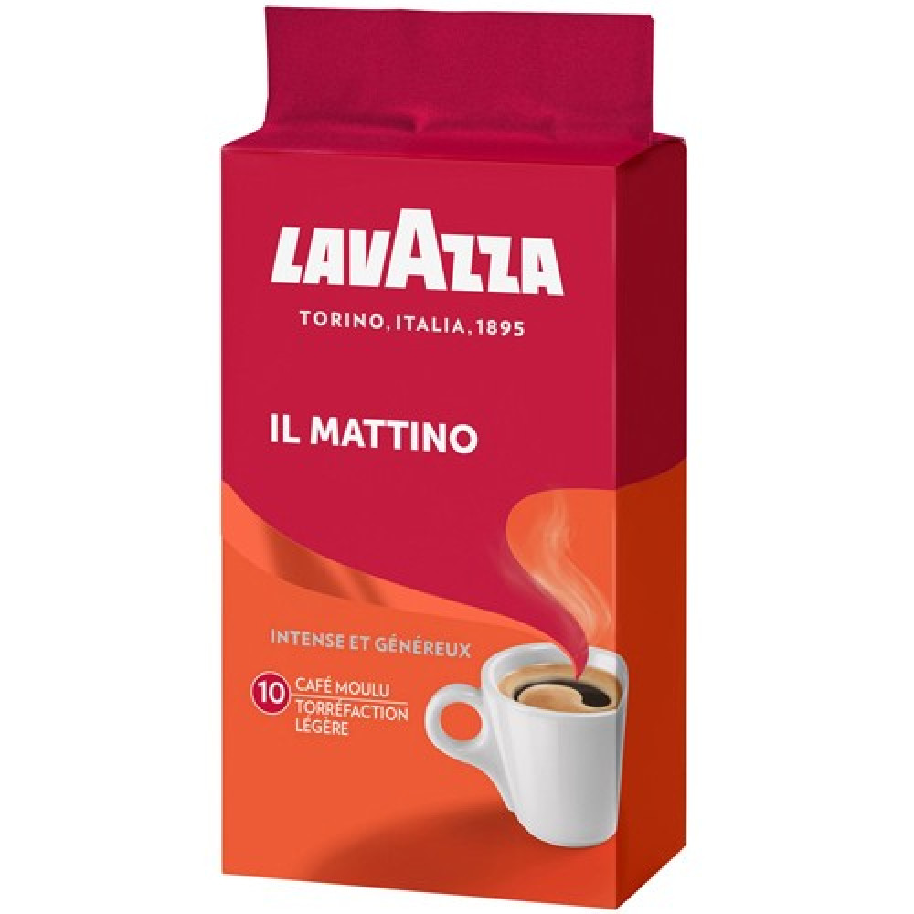 Lavazza Il Mattino Intensité 10/10 – قهوة مطحونة 250 غرام